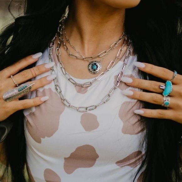 RELISTED Cow Print Crop Top Tan Tee Shirt - Picture 2 of 7